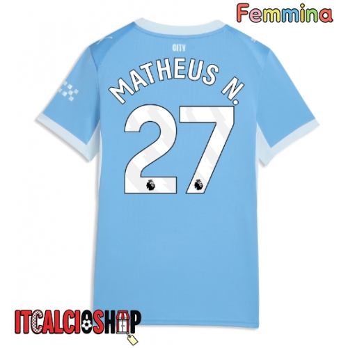 Manchester City Matheus Nunes #27 Prima Maglia Femmina 2026-27 Manica Corta